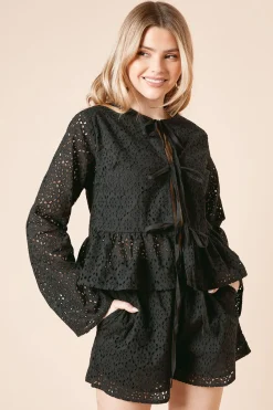 Dorothy Perkins Blouse à Nouer Devant Broderie Anglaise<Femme Tops
