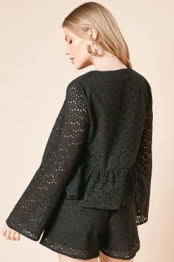 Dorothy Perkins Blouse à Nouer Devant Broderie Anglaise<Femme Tops
