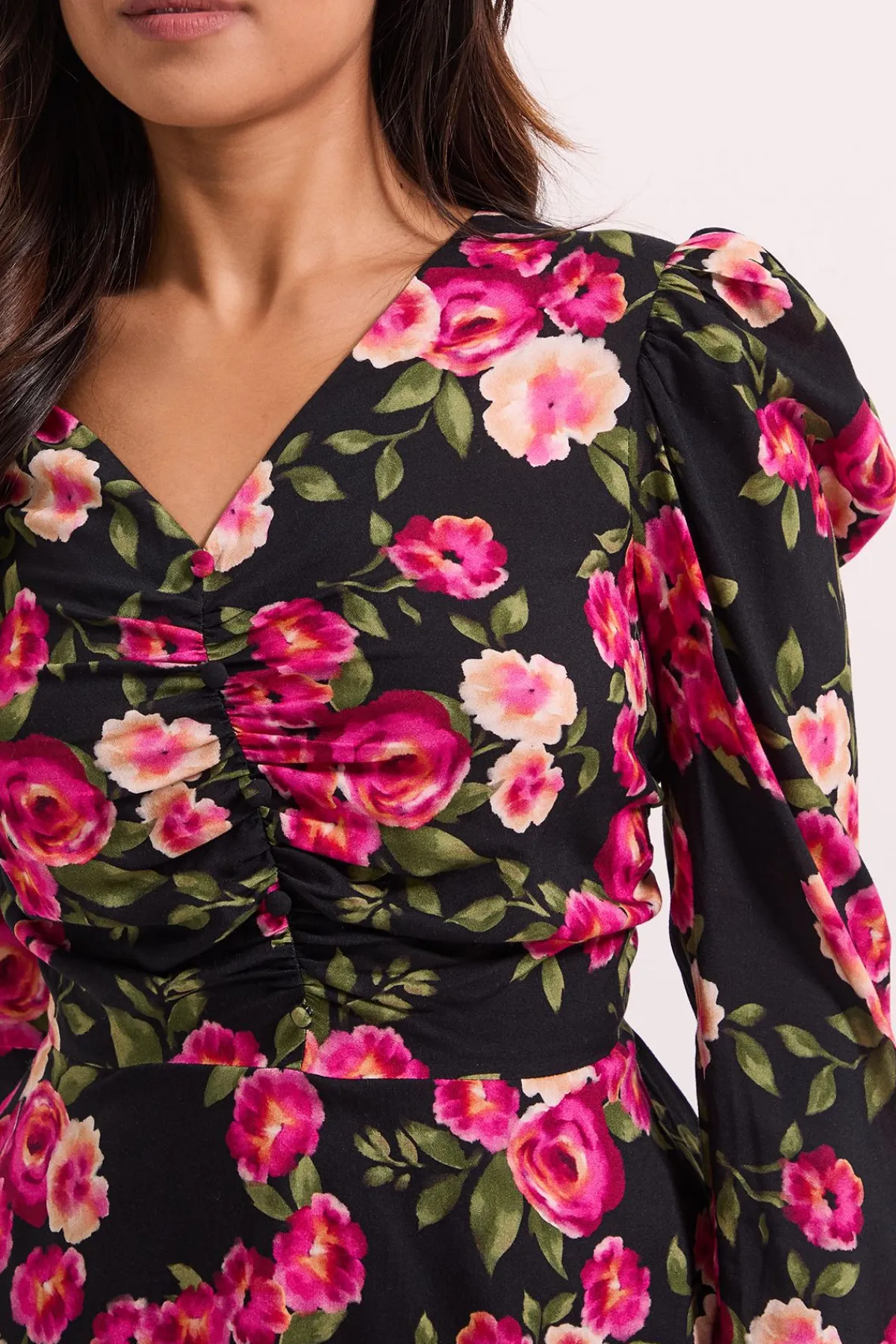 Dorothy Perkins Blouse Peplum Imprimée e avec Détails Boutonnés Petite Taille<Femme Tops