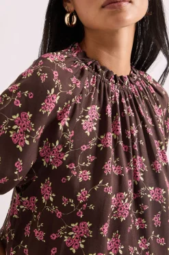 Dorothy Perkins Blouse Petite à Col Volant et Poignets Froncés<Femme Looks Chocolat|Tops D’Automne