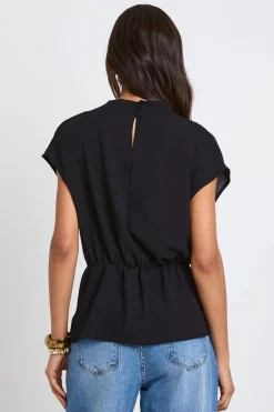 Blouse Tall Col Bénitier Avec Anneau Martelé Doré