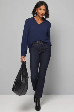 Wallis Blouse Tissée à Col<Femme Tops D’Automne|Tops