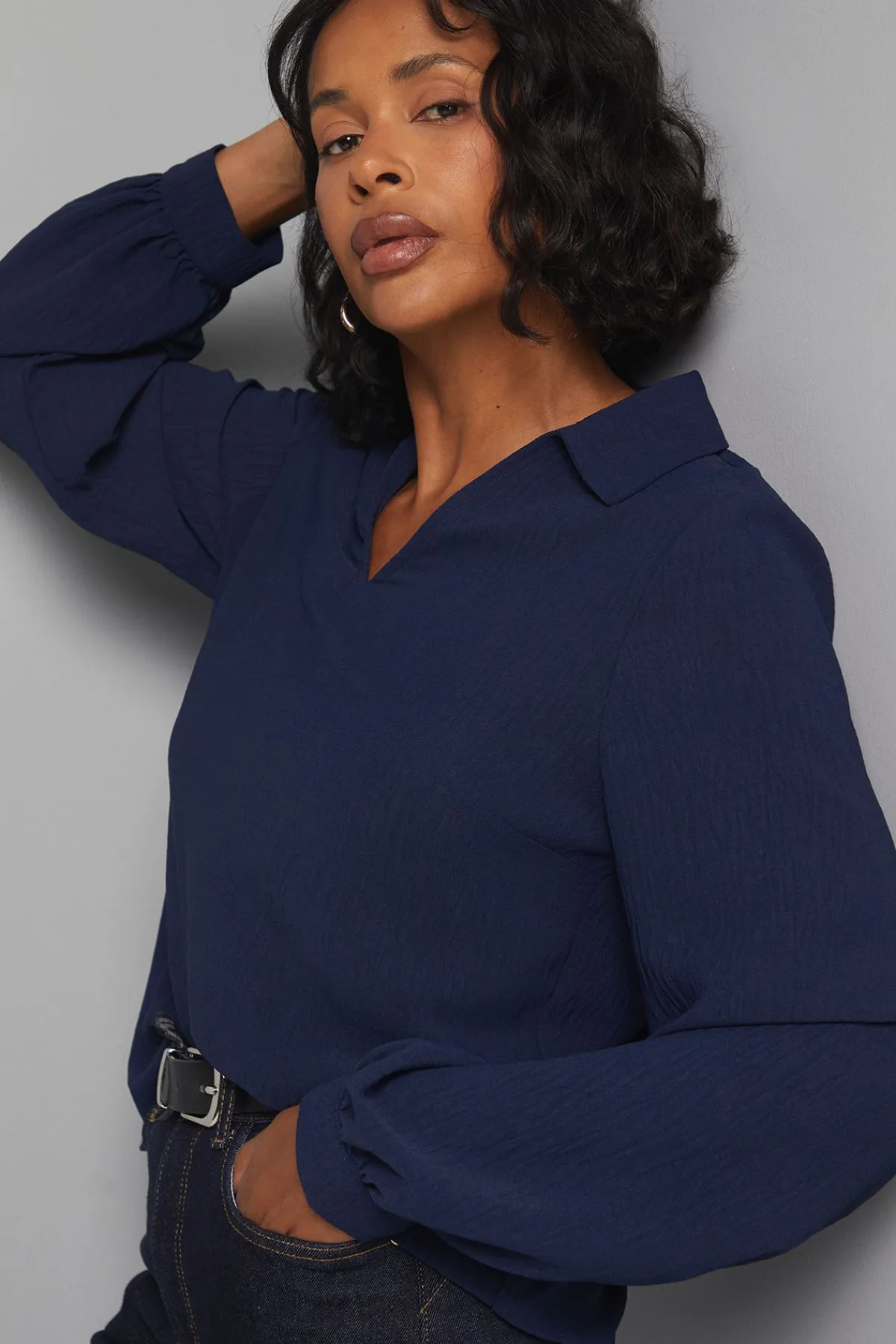 Wallis Blouse Tissée à Col<Femme Tops D’Automne|Tops