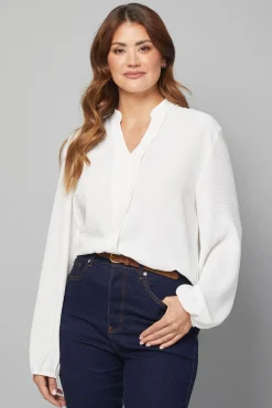 Wallis Blouse Tissée Sans Col<Femme Tops D’Automne|Tops