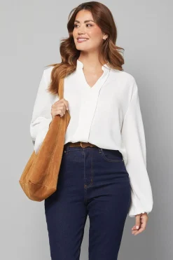 Wallis Blouse Tissée Sans Col<Femme Tops D’Automne|Tops