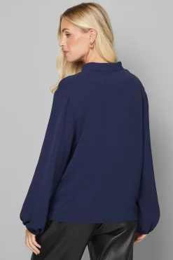 Blouse Tissée Sans Col Petite