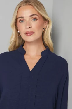 Blouse Tissée Sans Col Petite