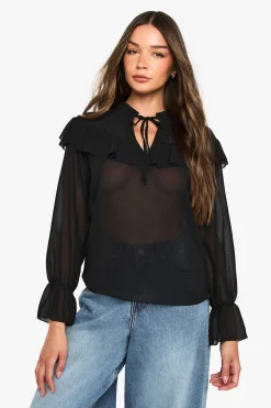 boohoo Blouse à volants<Femme Tops