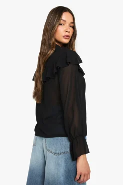 boohoo Blouse à volants<Femme Tops