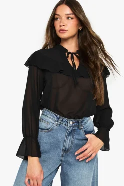 boohoo Blouse à volants<Femme Tops
