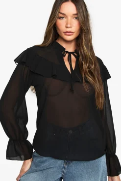 boohoo Blouse à volants<Femme Tops