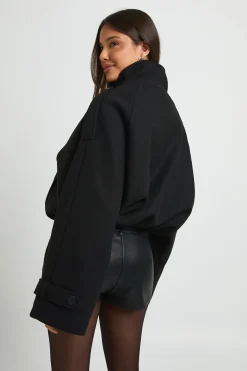 boohoo Blouson Aviateur Col Cheminée Avec Détail Ceinture<Femme Vestes & Manteaux