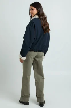 boohoo Blouson Aviateur À Col En Synthétique<Femme Vestes & Manteaux|Bombers