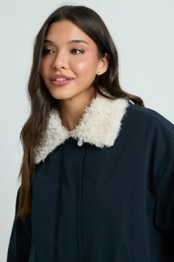 boohoo Blouson Aviateur À Col En Synthétique<Femme Vestes & Manteaux|Bombers