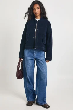 Blouson Aviateur en Daim Ample