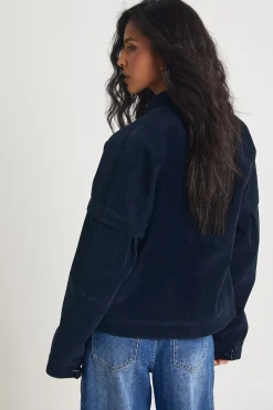 Blouson Aviateur en Daim Ample