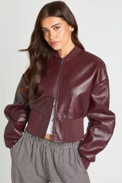 Blouson Aviateur En Synthétiquecuir