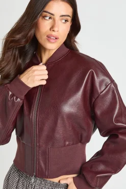 Blouson Aviateur En Synthétiquecuir