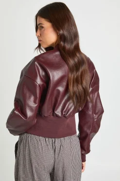 Blouson Aviateur En Synthétiquecuir