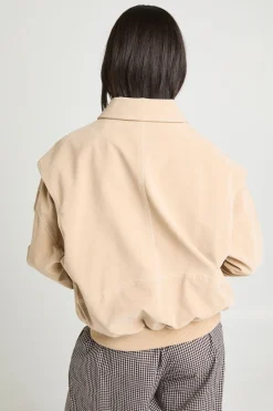 boohoo Blouson Aviateur En Synthétique Avec Surpiqûres Contrastées<Femme Vestes & Manteaux
