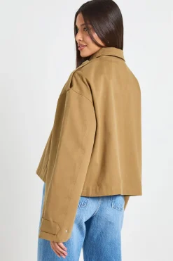 boohoo Blouson Aviateur Léger À Col<Femme Vestes & Manteaux|Bombers