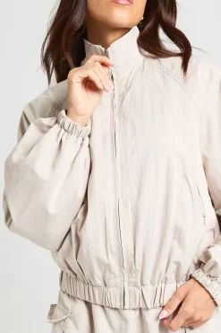 Blouson Bomber À Col Cheminée