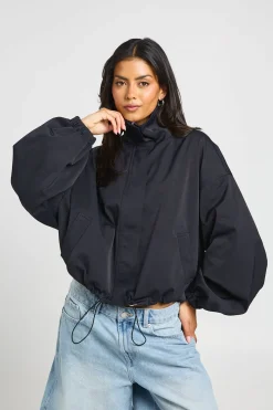 Blouson Bomber À Col Cheminée