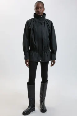 Blouson Bomber À Col Cheminée Motif Carreaux Trench Mix