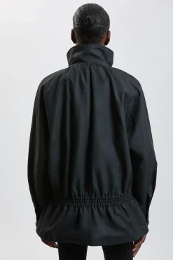 Blouson Bomber À Col Cheminée Motif Carreaux Trench Mix