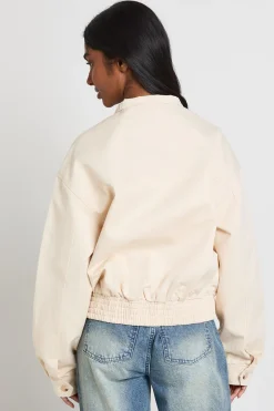 Blouson Bomber Col Montant Utilitaire