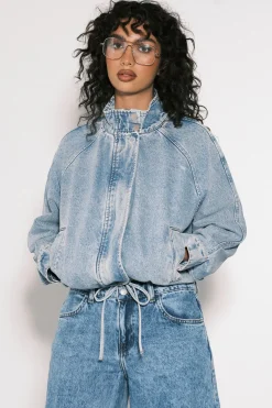 Blouson Bomber En Denim