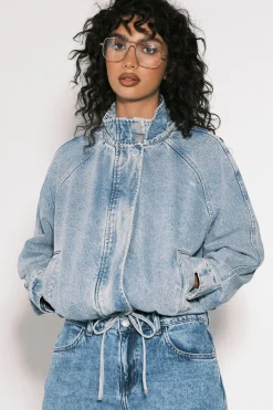 Blouson Bomber En Denim