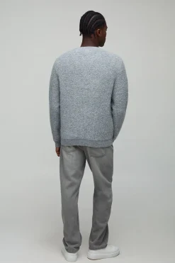 Blouson bomber en maille bouclé, coupe Regular Fit