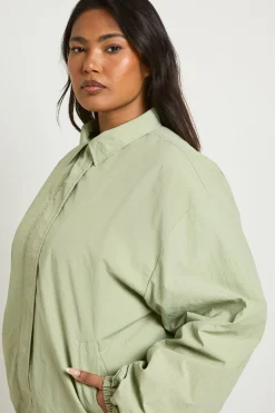 boohoo Blouson Bomber Oversize Grande Taille<Femme Vestes & Manteaux|Bombers