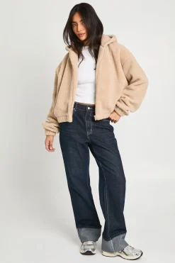 Blouson Bomber Teddy À Casynthétiqueche
