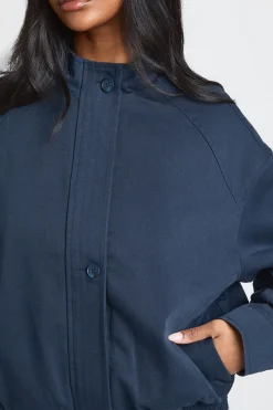 Blouson Bomber Utilitaire Col Montant