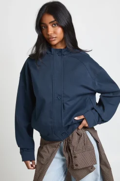 Blouson Bomber Utilitaire Col Montant