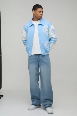 Blouson Bomber Varsity Jersey Appliqué Boxy 13