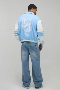 Blouson Bomber Varsity Jersey Appliqué Boxy 13
