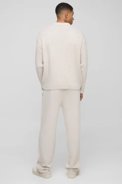 BM Oversized Boucle Tricotée Harrington Jacket