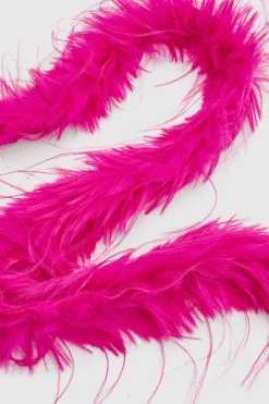 Boa En Fausses Plumes Rose