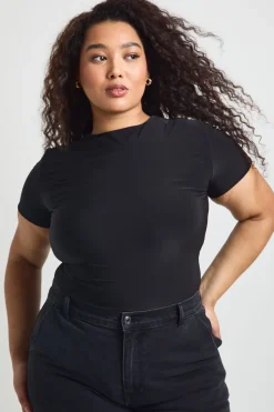 Body Ajusté En Jersey Extensible Double Épaisseur Grande Taille