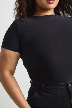 Body Ajusté En Jersey Extensible Double Épaisseur Grande Taille