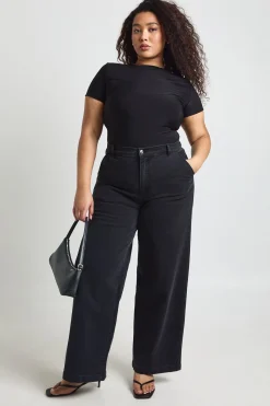 Body Ajusté En Jersey Extensible Double Épaisseur Grande Taille