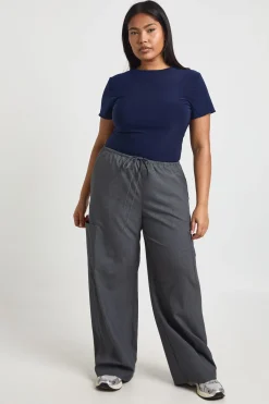 boohoo Body Ajusté Slinky Double Épaisseur Grande Taille<Femme Tops