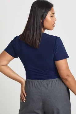 boohoo Body Ajusté Slinky Double Épaisseur Grande Taille<Femme Tops