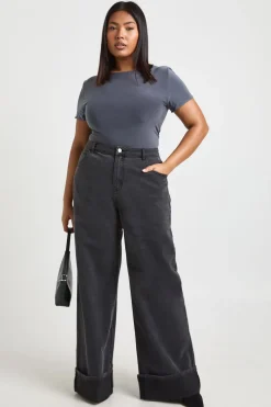 Body Ajusté Slinky Double Épaisseur Grande Taille