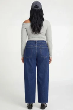 Body Asymétrique Côtelé Grande Taille Avec Détail Torsadé