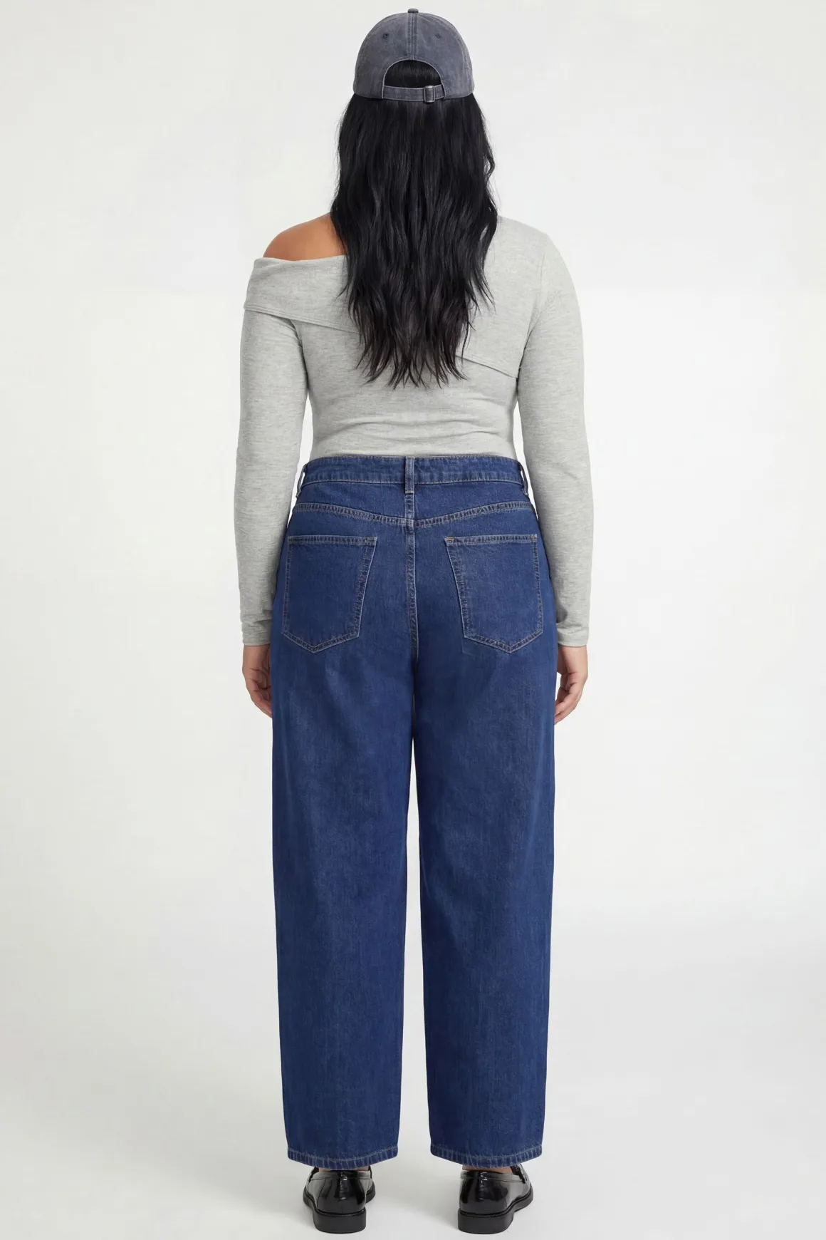 Body Asymétrique Côtelé Grande Taille Avec Détail Torsadé
