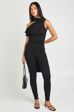 Body Asymétrique Drapé Froncé À Détail
